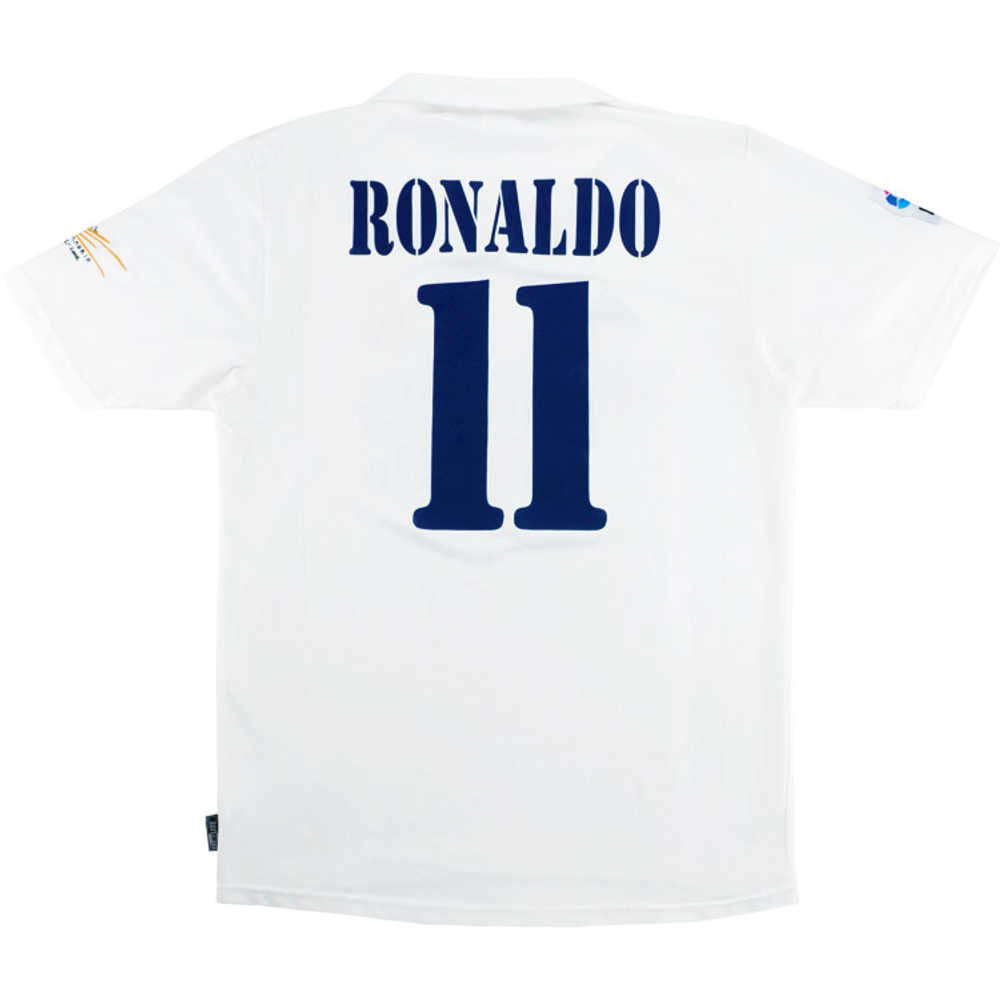 2002-03 Real Madrid Centenary Home Shirt Ronaldo #11 (Excellent) XL