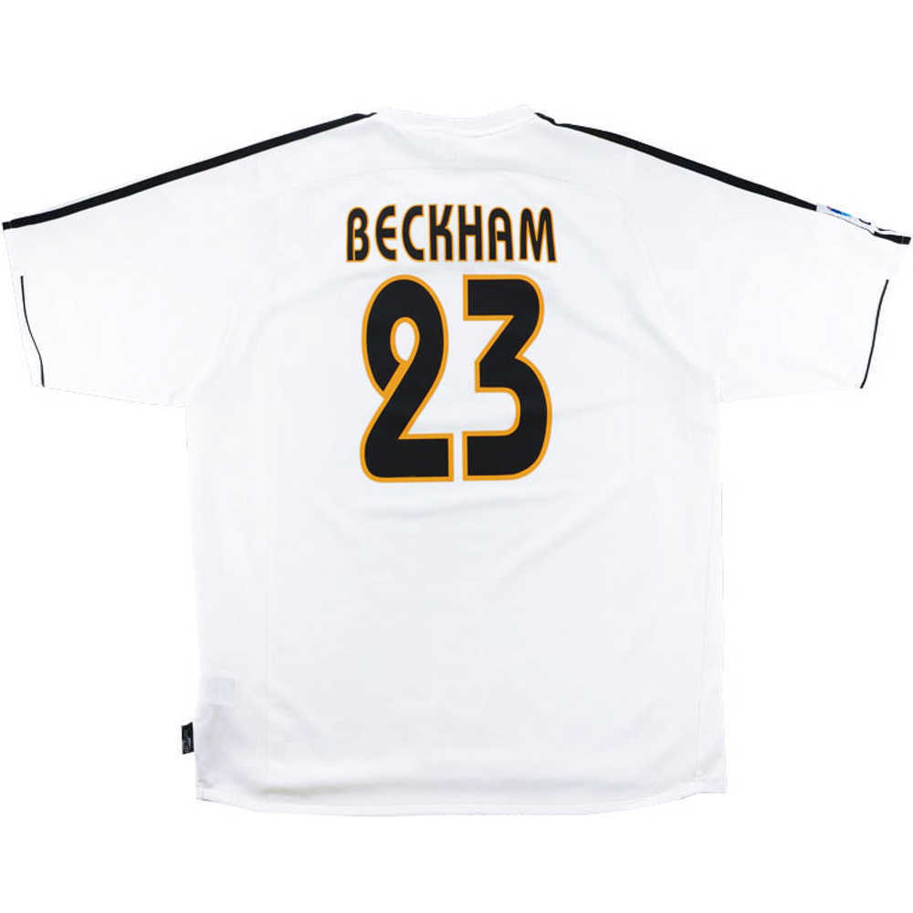 2003-04 Real Madrid Home Shirt Beckham #23 (Excellent) XL