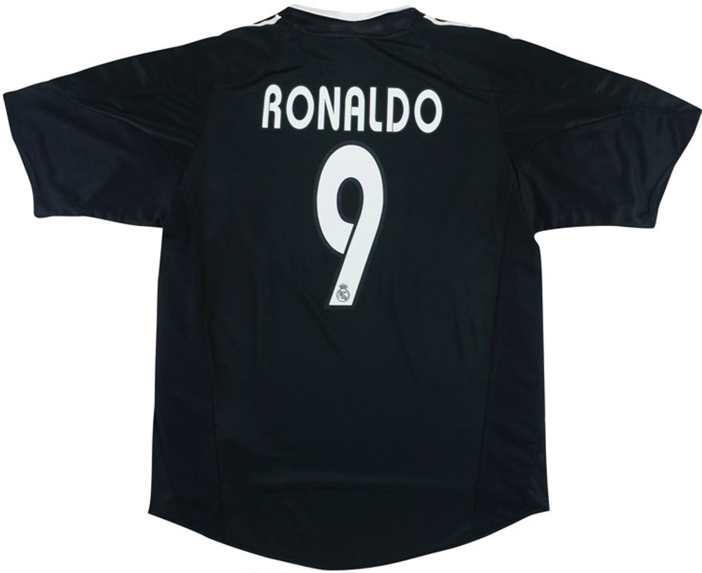 2004-05 Real Madrid Away Shirt Ronaldo #9 *As New* XL