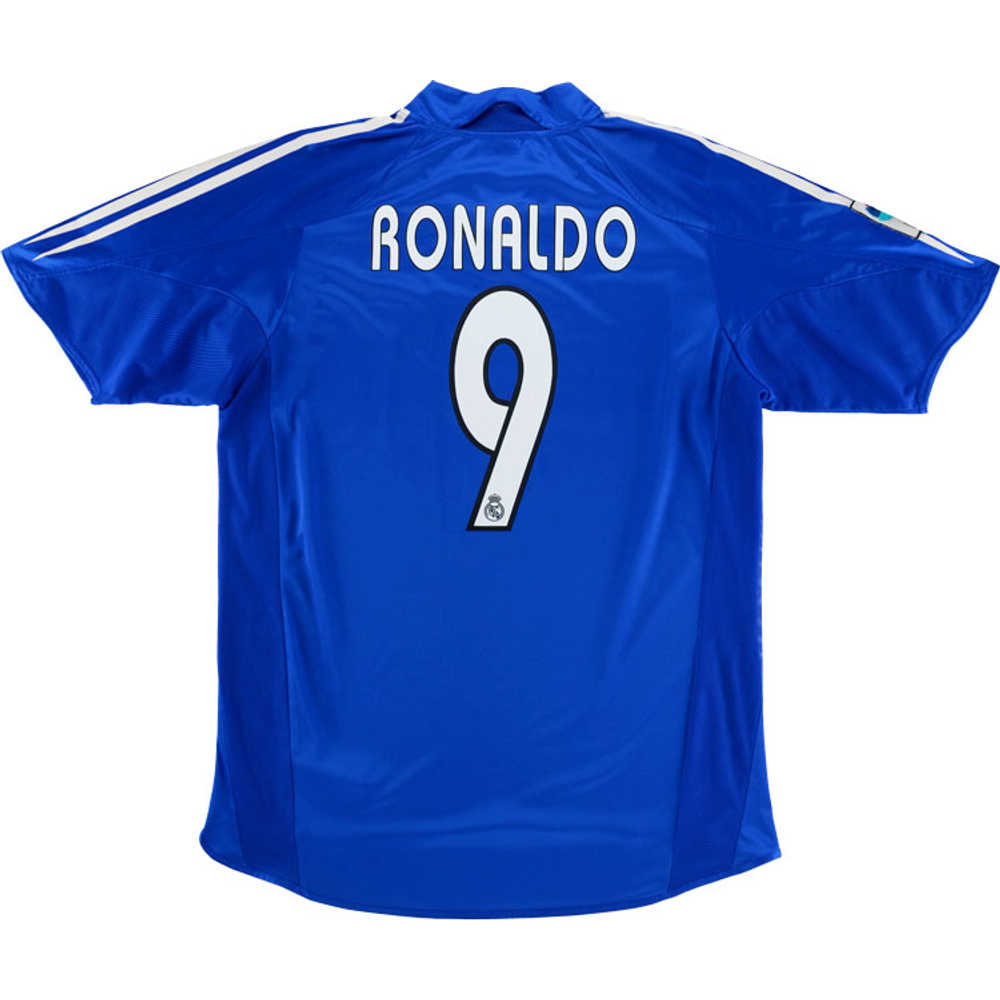2004-05 Real Madrid Third Shirt Ronaldo #9 (Very Good) XXL