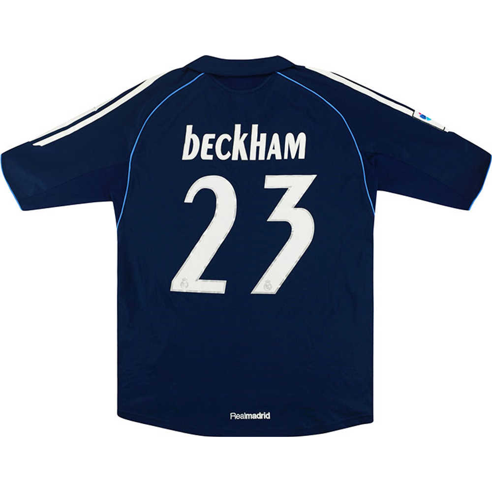 2005-06 Real Madrid Away Shirt Beckham #23 (Very Good) XXL