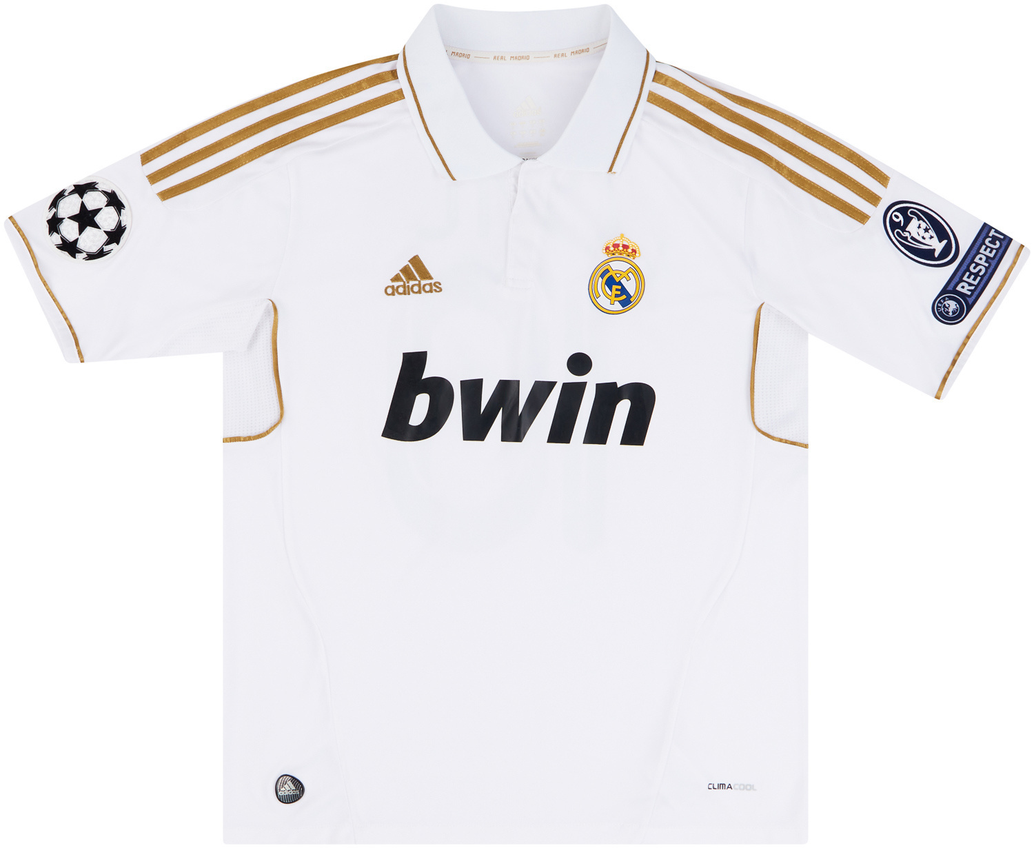 provincie Kloppen ijs 2011-12 Real Madrid CL Home Shirt (Excellent) M