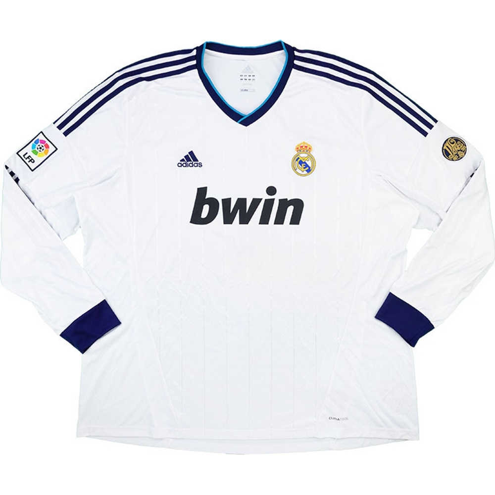 2012-13 Real Madrid Home L/S Shirt (Excellent) XL