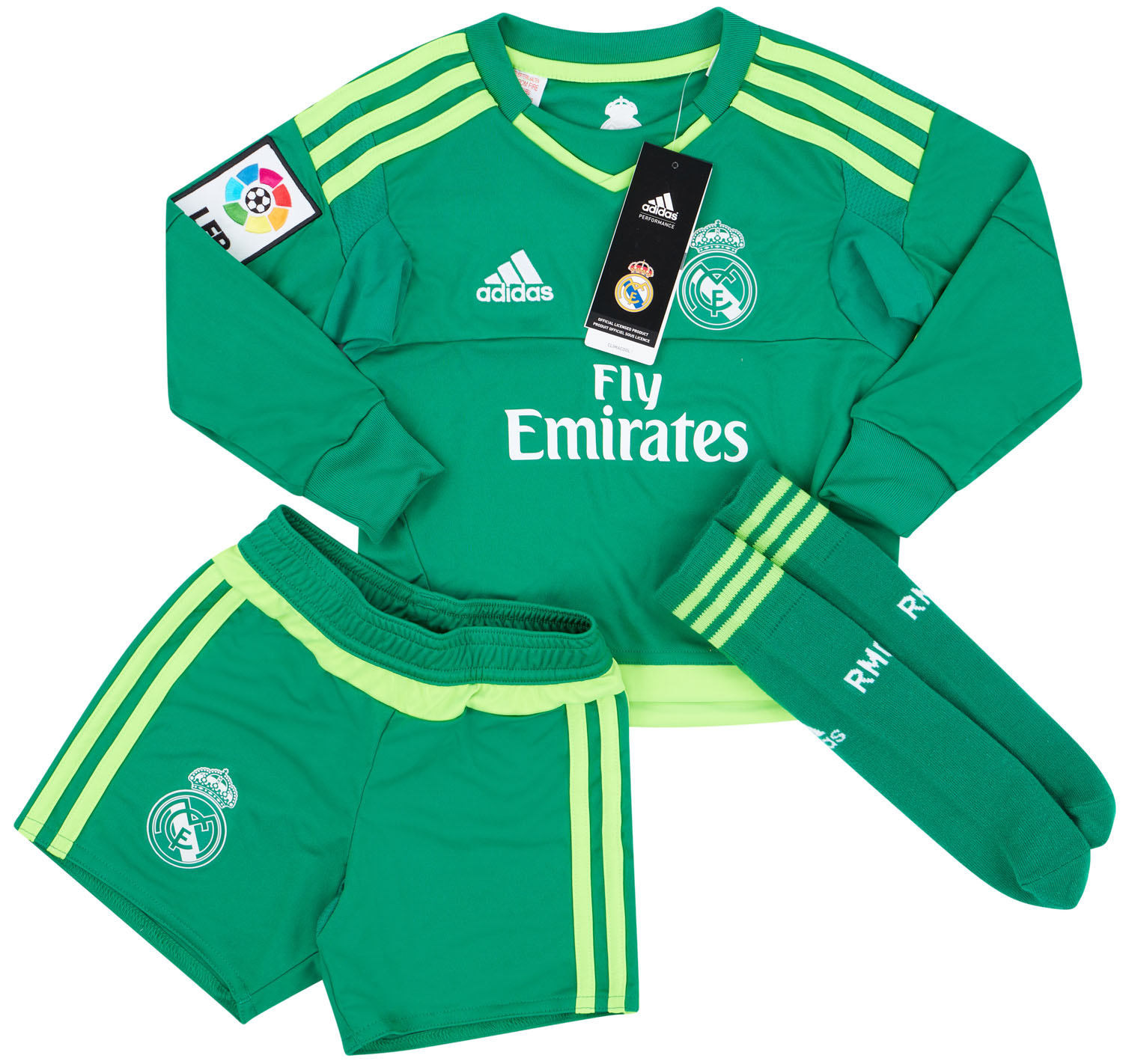 2015-16 Real Madrid GK Away Full Kit (1/2 Years)