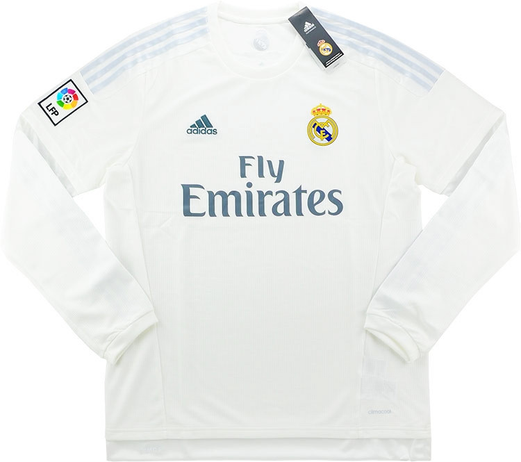 Real Madrid Home L/S Shirt - NEW