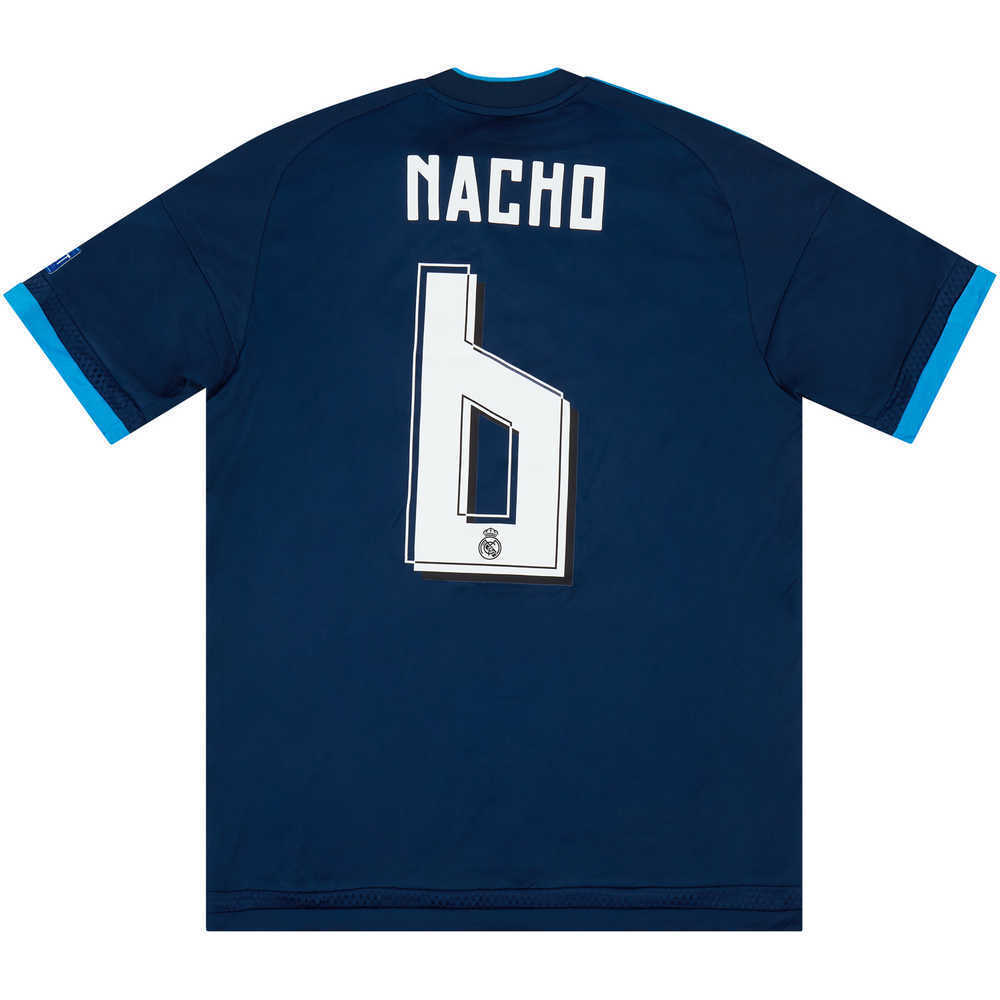 2015-16 Real Madrid CL Third Shirt Nacho #6 *w/Tags* S