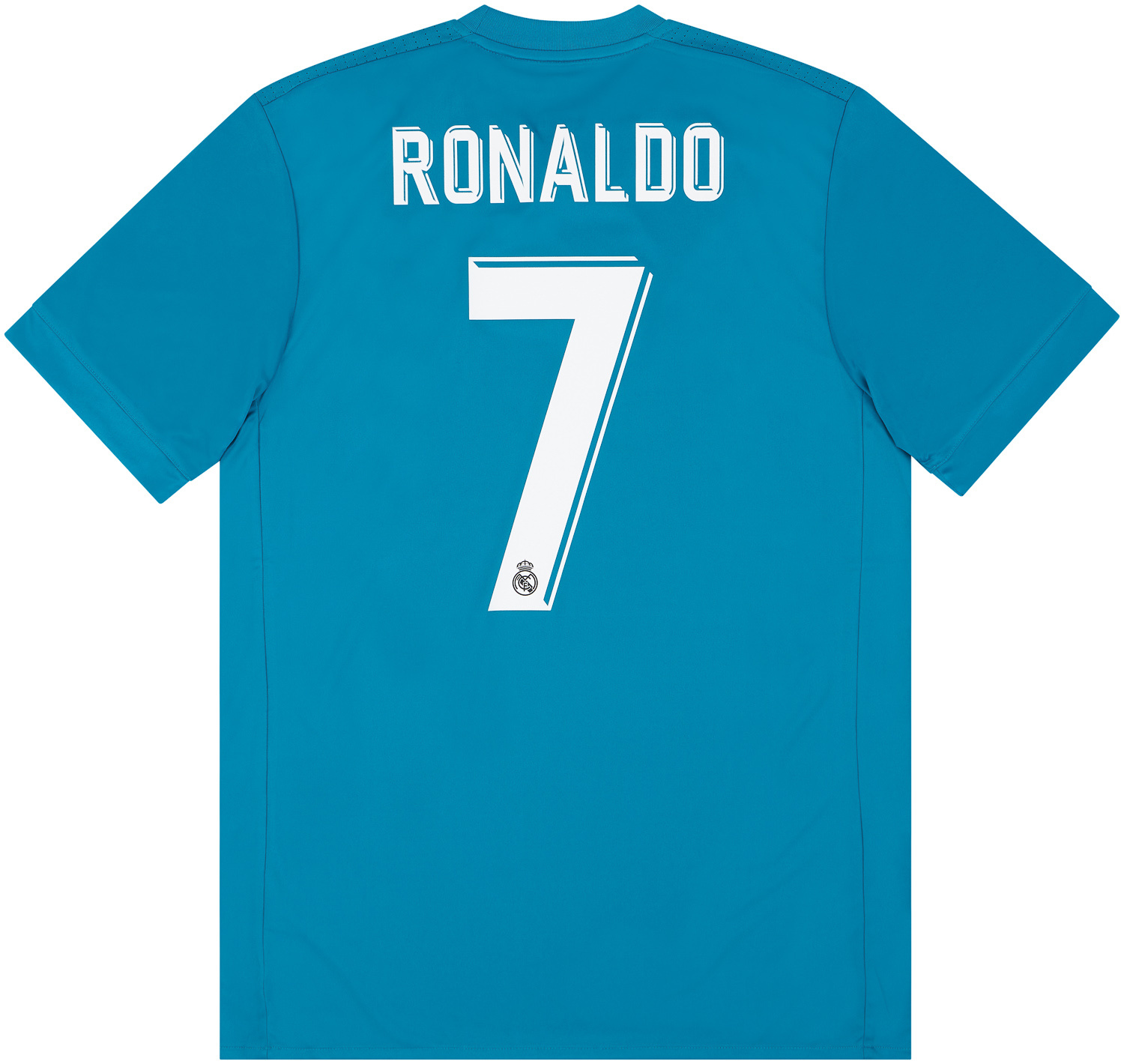 Ronaldo #7 Real Madrid 2017-2018 Third 3rd Football Nameset for shirt 