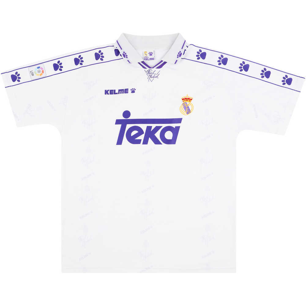 1994-96 Real Madrid Player Issue Home Shirt (Very Good) XL