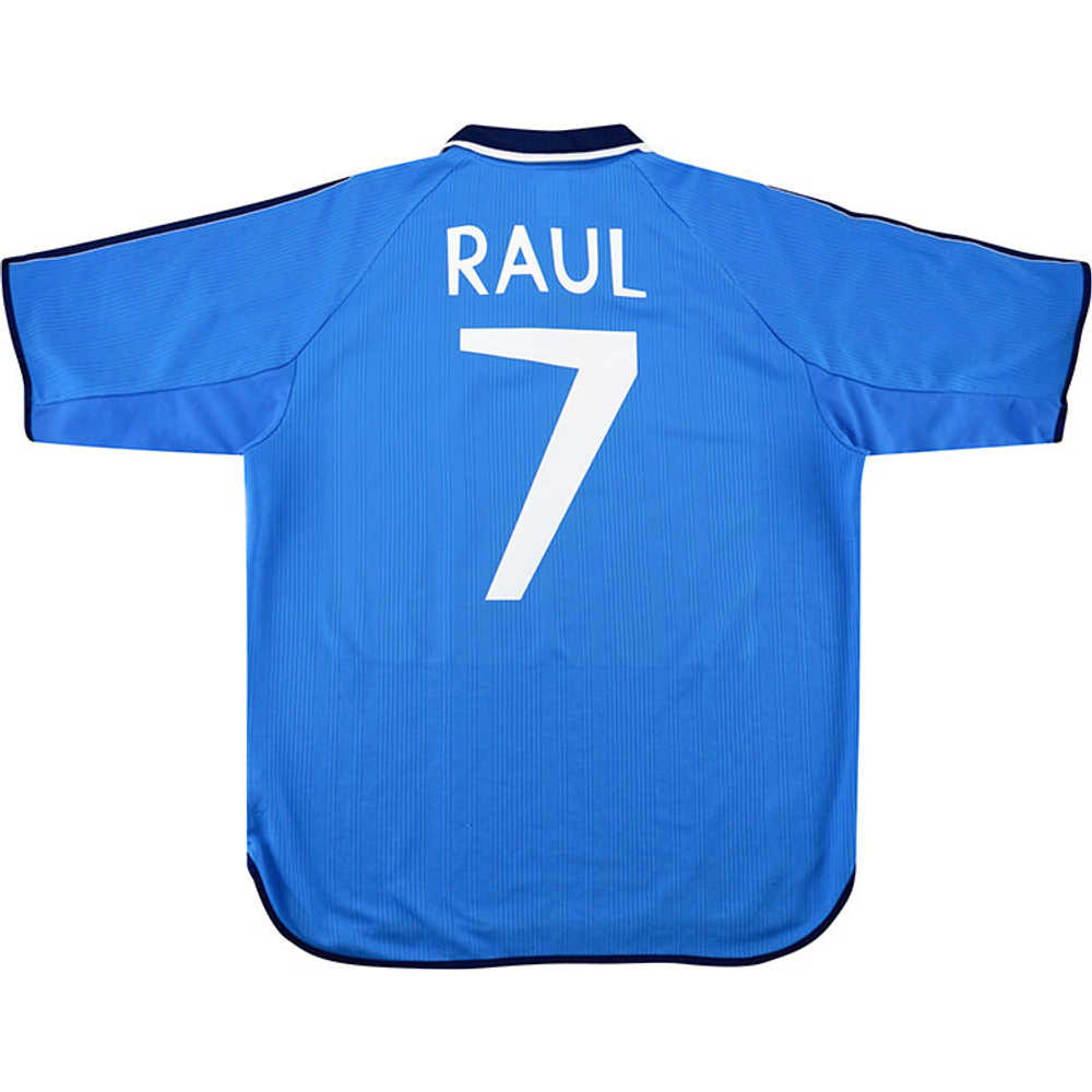1999-00 Real Madrid Third Shirt Raul #7 (Very Good) L