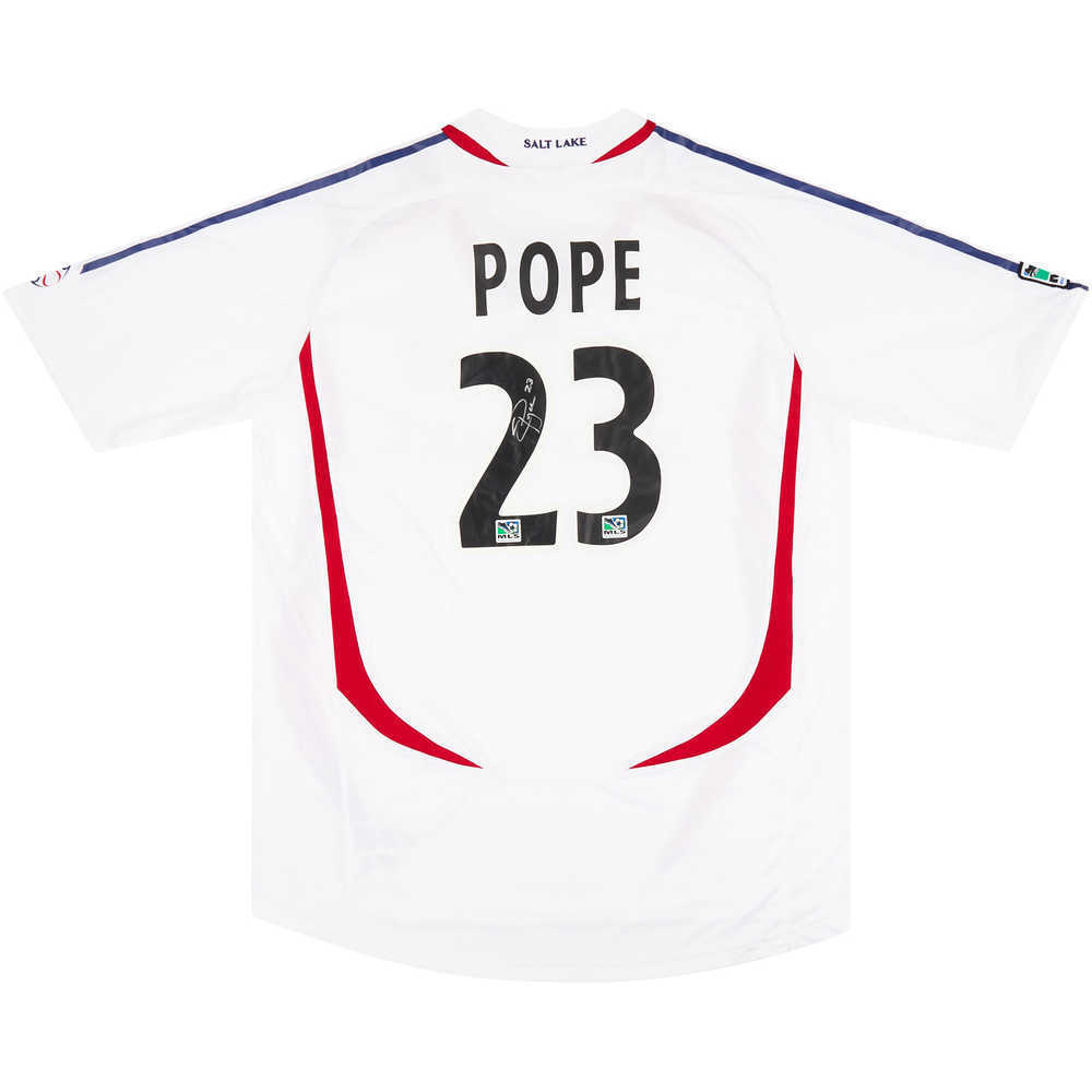 2006 Real Salt Lake Match Issue Signed Away Shirt Pope #23
