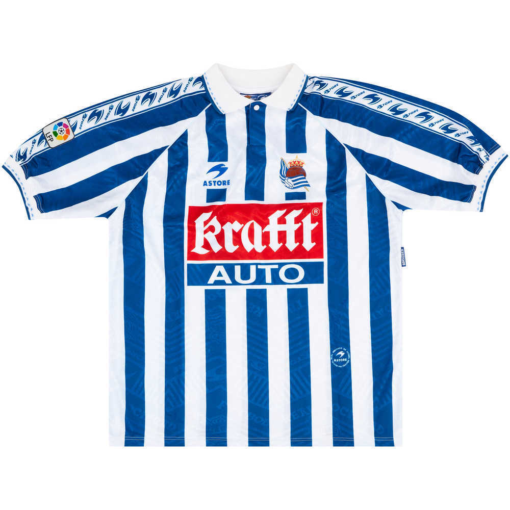 1996-98 Real Sociedad Match Issue Home Shirt Mild #17