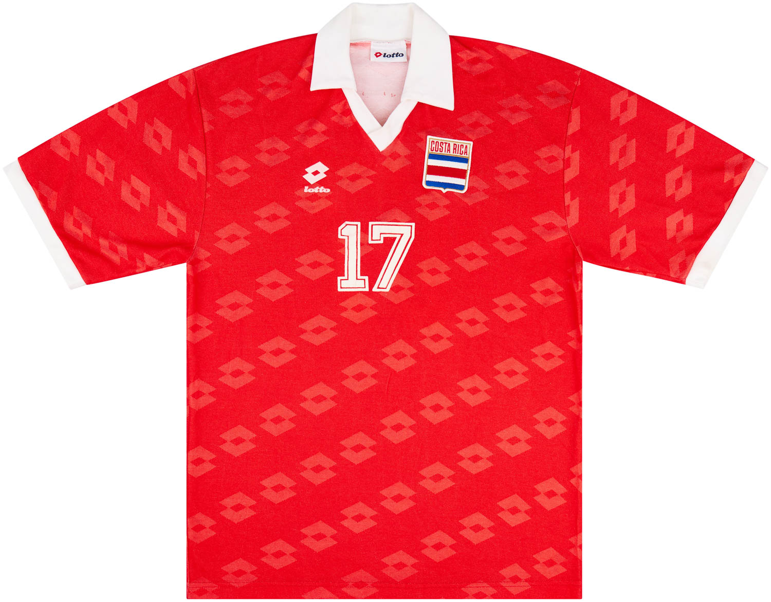 1992-95 Costa Rica Match Issue Home Shirt #17