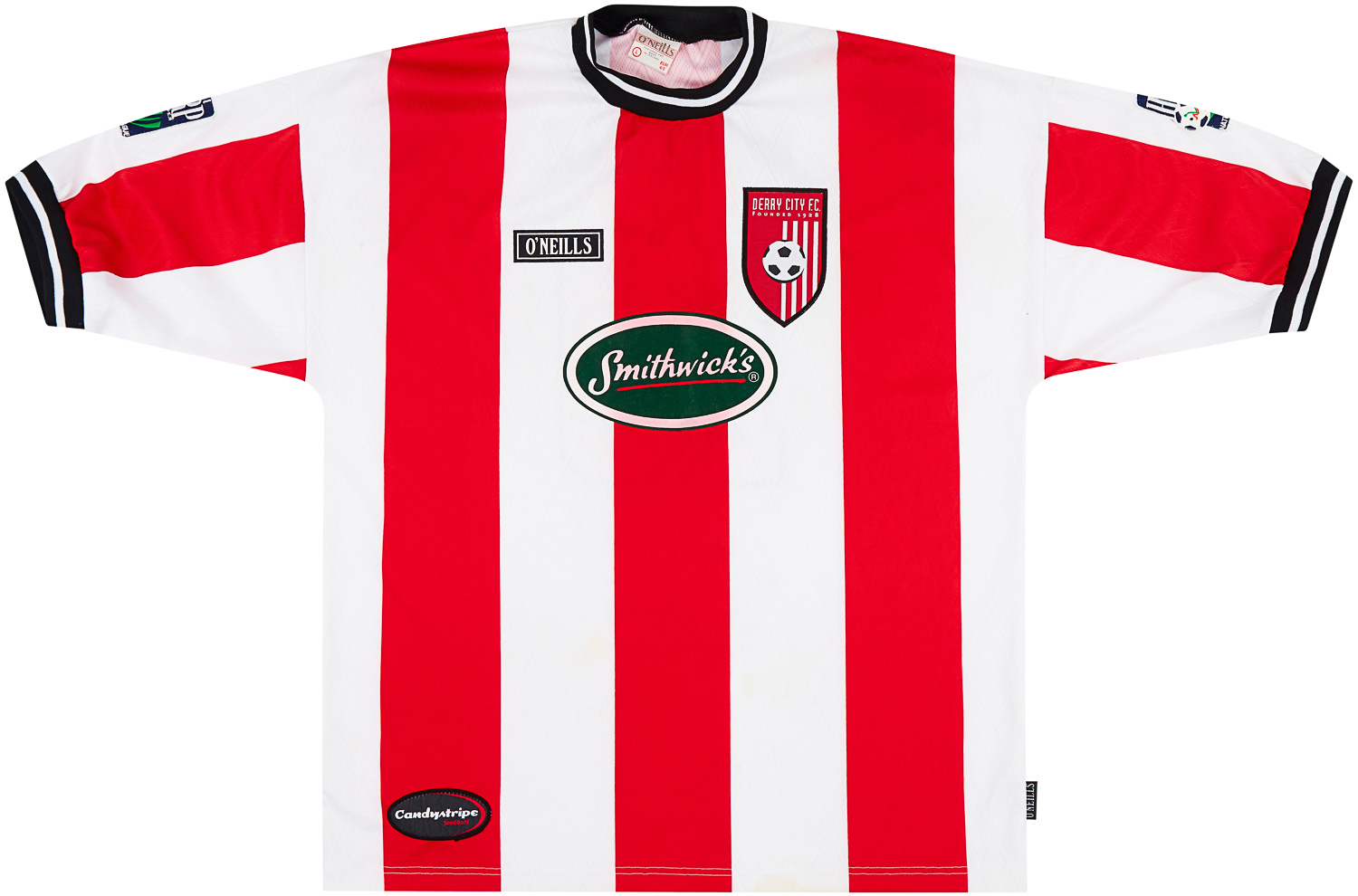 1997-98 Derry City Match Issue Home Shirt McCabe #19