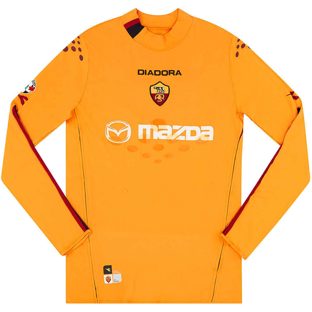 2003-04 Roma Match Issue GK Shirt Zotti #12