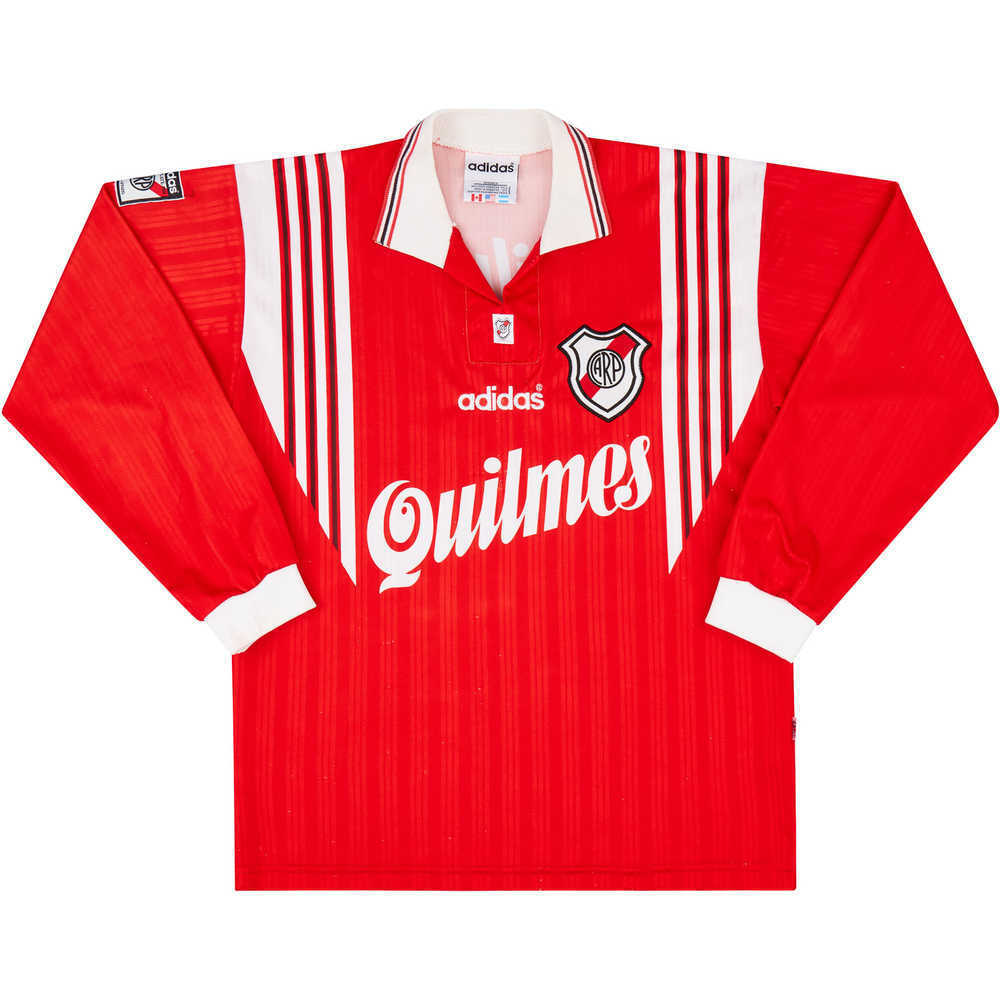 1995-96 River Plate Away L/S Shirt (Excellent) M