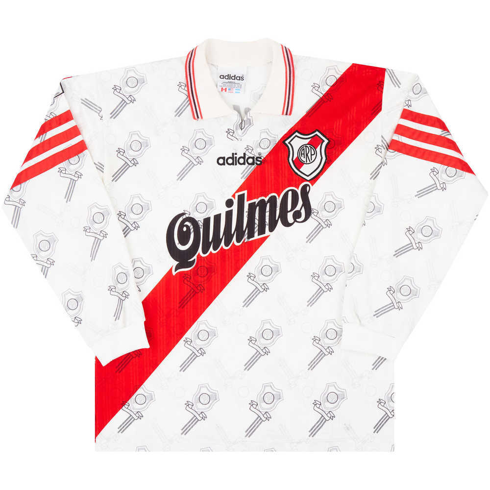 1996-98 River Plate L/S Home Shirt (Very Good) XL