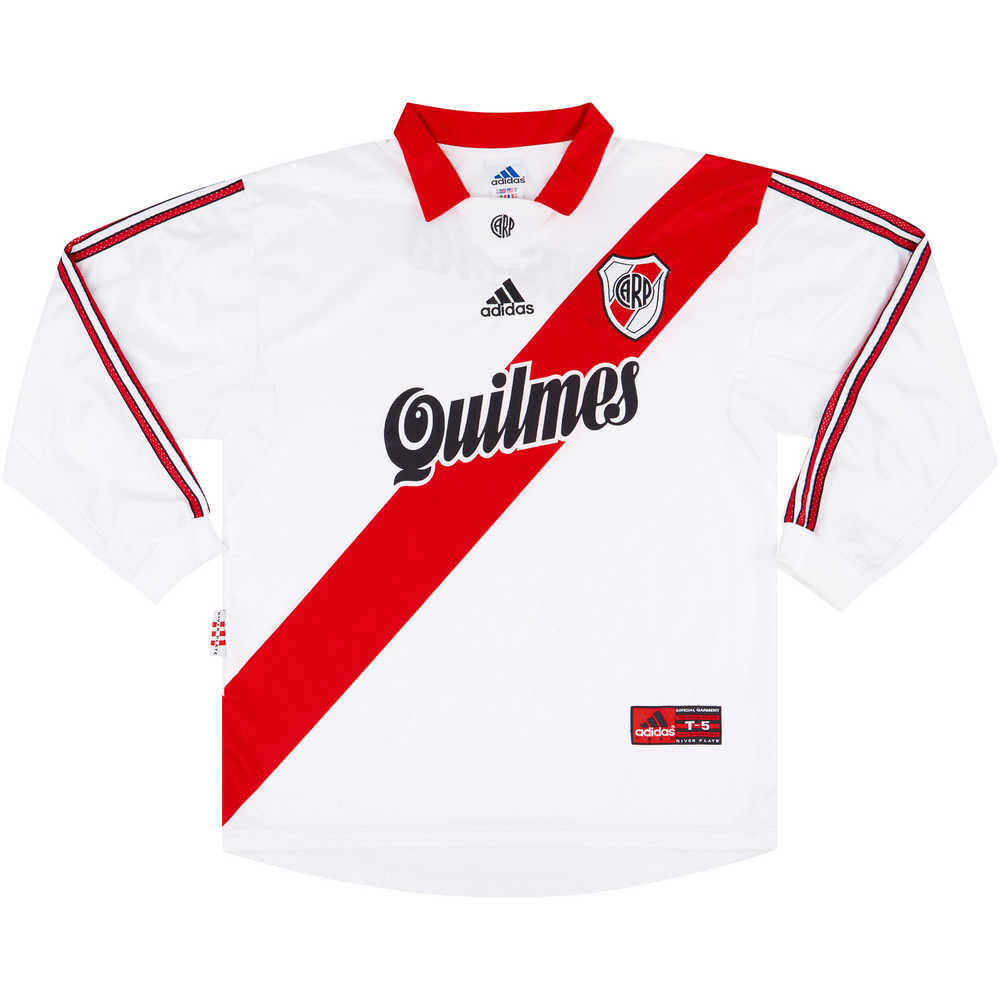 1999-00 River Plate Home L/S Shirt (Excellent) XL