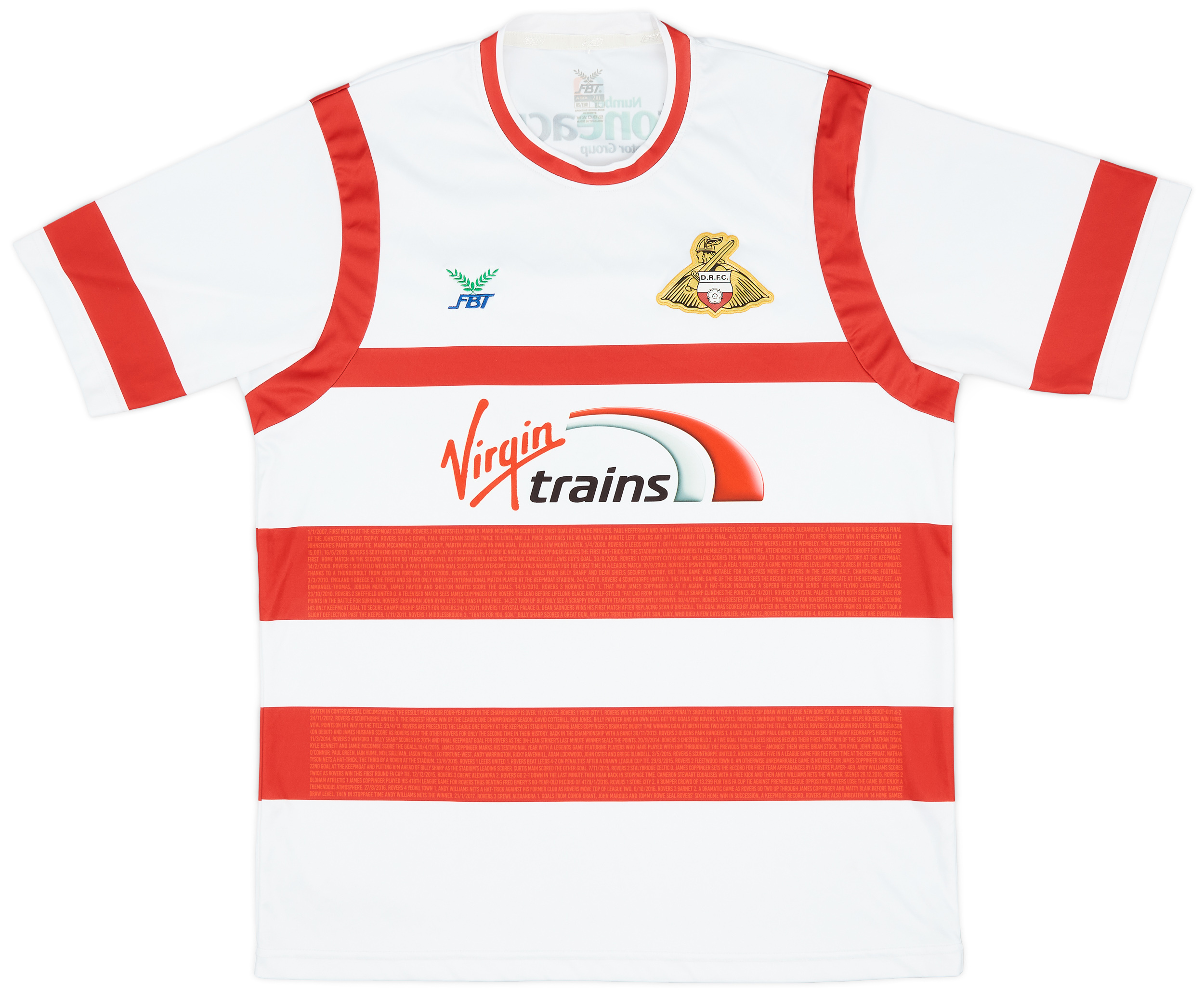 2017-18 Doncaster Rovers Home Shirt - 6/10 - ()