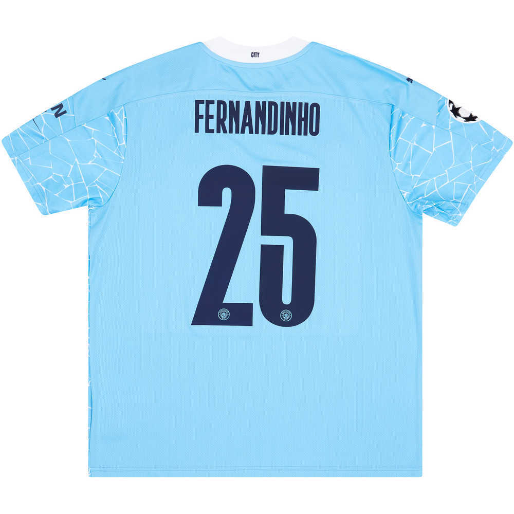 2020-21 Manchester City Home Shirt Fernandinho #25 *w/Tags* XL