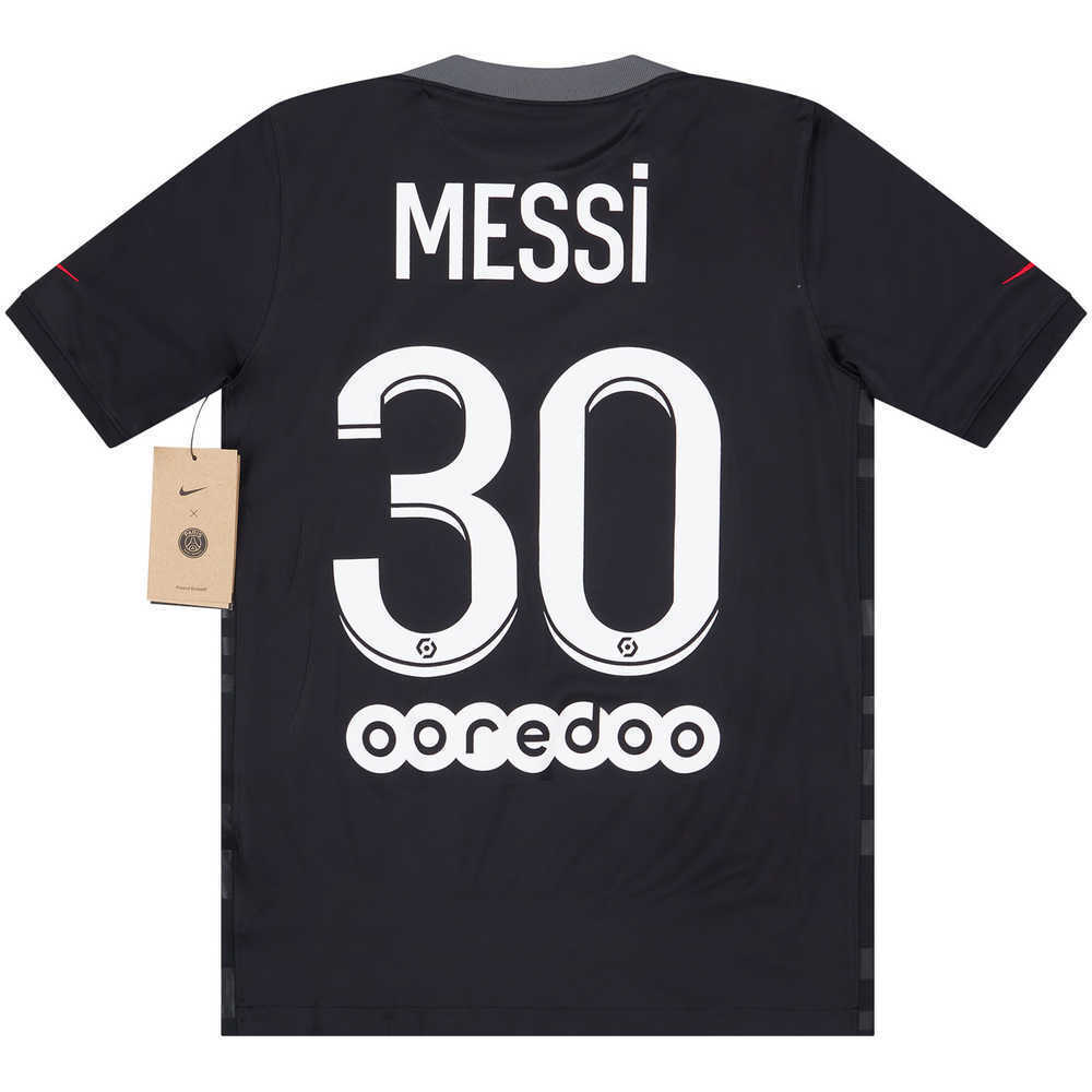 2021-22 Paris Saint-Germain Third Shirt Messi #30 *w/Tags* L.Boys