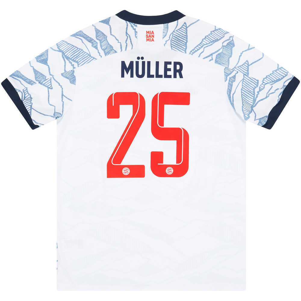 2021-22 Bayern Munich Third Shirt Müller #25 *w/Tags* XXL
