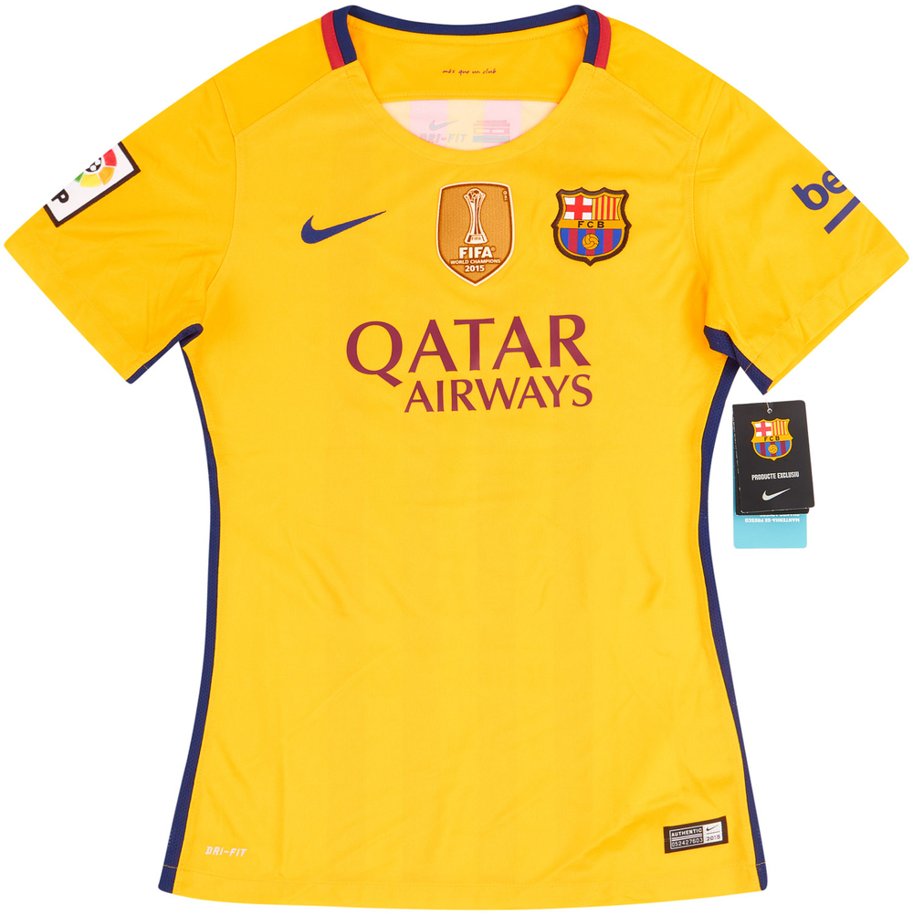 2015-16 Barcelona Away Shirt Messi #10 *w/Tags* Women's (S)