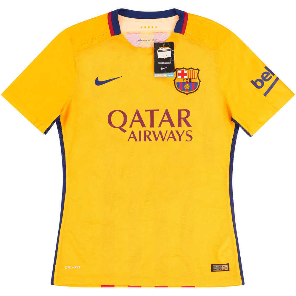 2015-16 Barcelona Player Issue Authentic Away Shirt *w/Tags* M