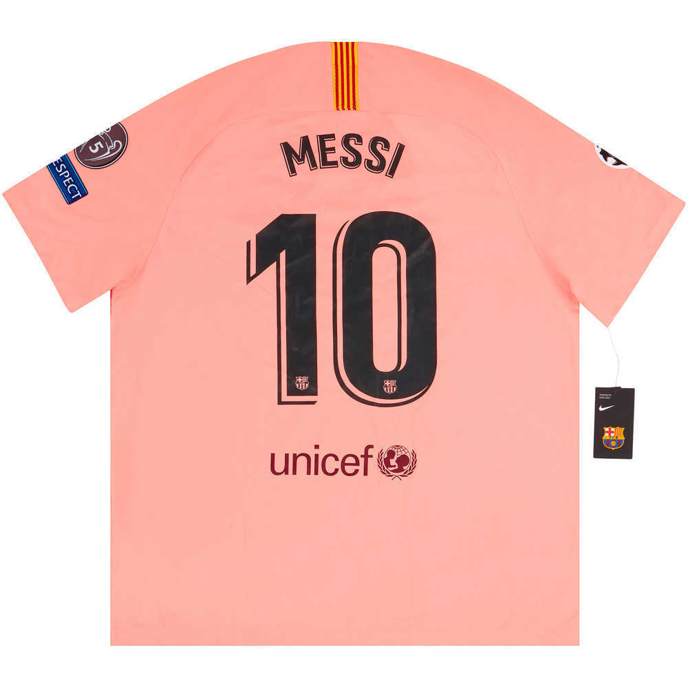 2018-19 Barcelona CL Third Shirt Messi #10 *w/Tags* XXL