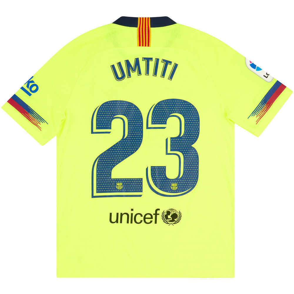 2018-19 Barcelona Player Issue Away Shirt Umtiti #23 (Excellent) M