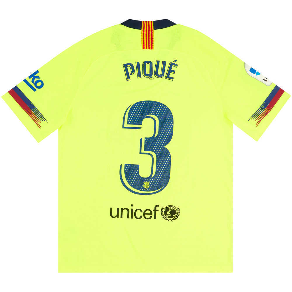 2018-19 Barcelona Player Issue Away Shirt Piqué #3 *As New* M