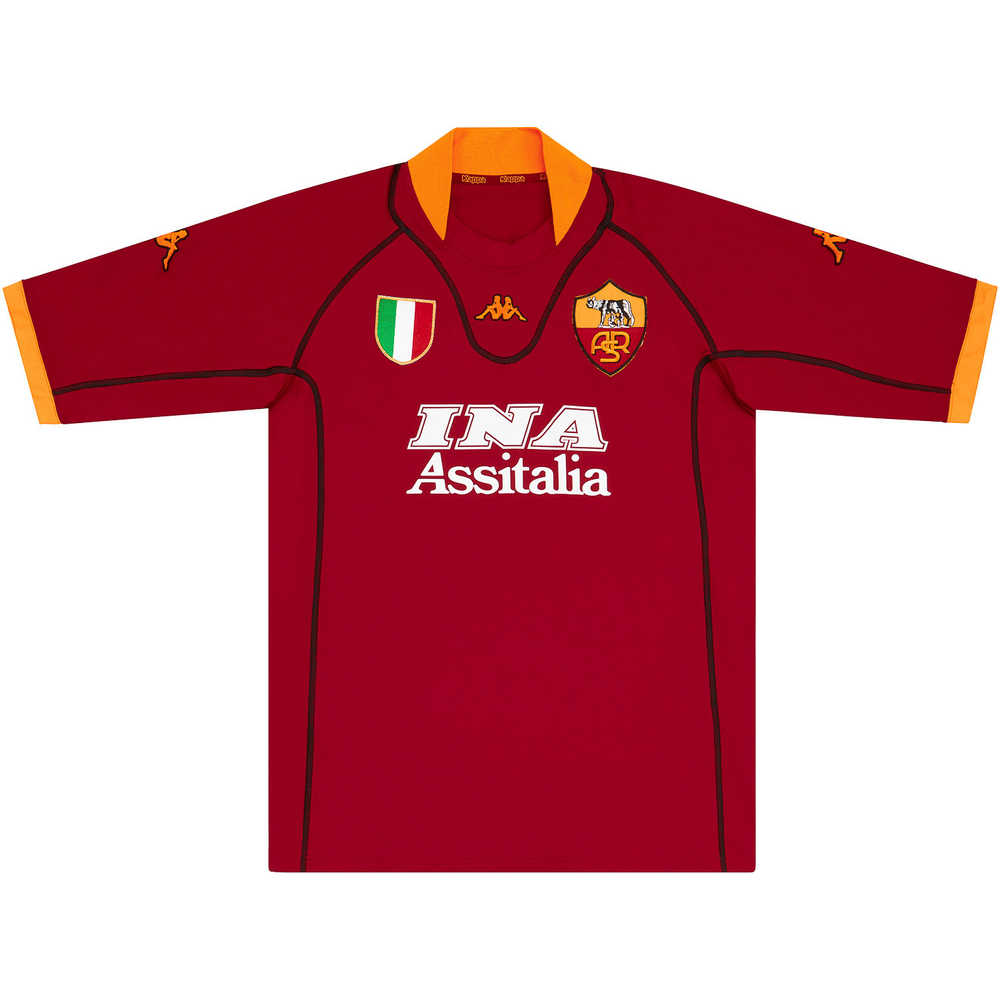 2001-02 Roma Home Shirt (Good) S