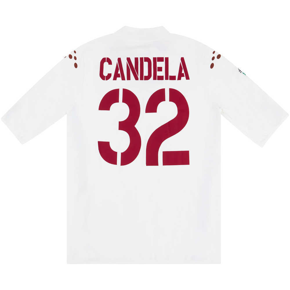 2003-04 Roma Match Issue Away Shirt Candela #32