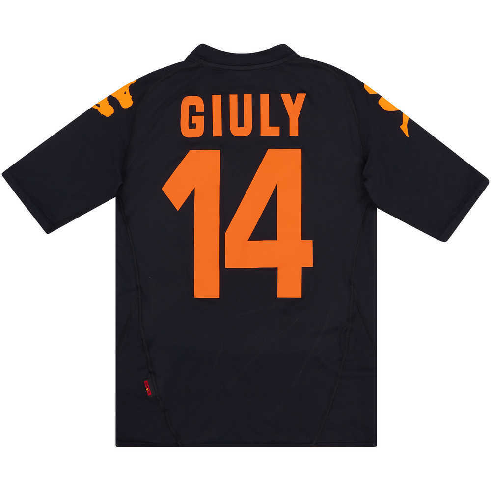 2007-08 Roma Third Shirt Giuly #14 (Very Good) L