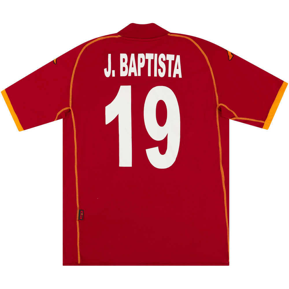 2008-09 Roma Home Shirt J.Baptista #19 (Excellent) M