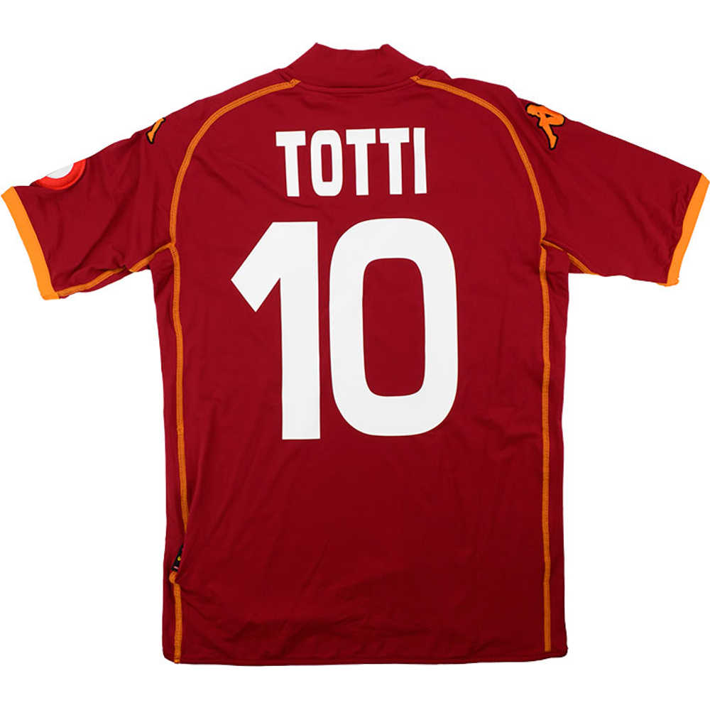 2008-09 Roma Home Shirt Totti #10 (Excellent) L