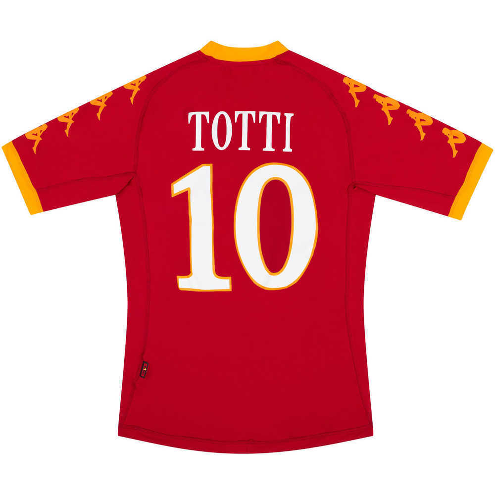 2010-11 Roma Home Shirt Totti #10 (Very Good) L