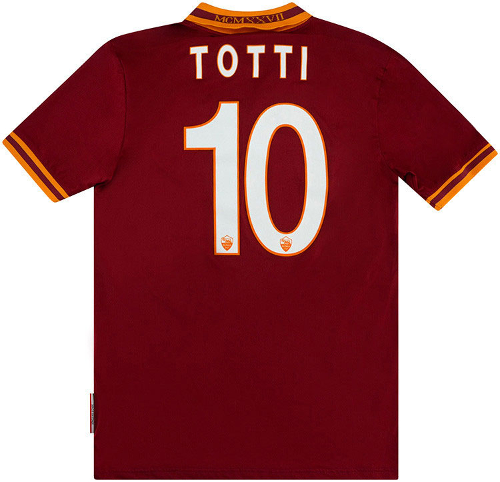 2013-14 Roma Home Shirt Totti #10 (Excellent) S