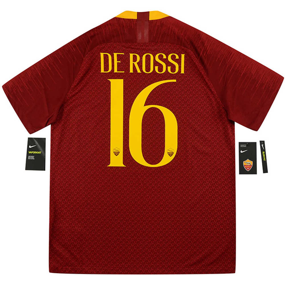 2018-19 Roma Player Issue Home Shirt De Rossi #16 *w/Tags* S
