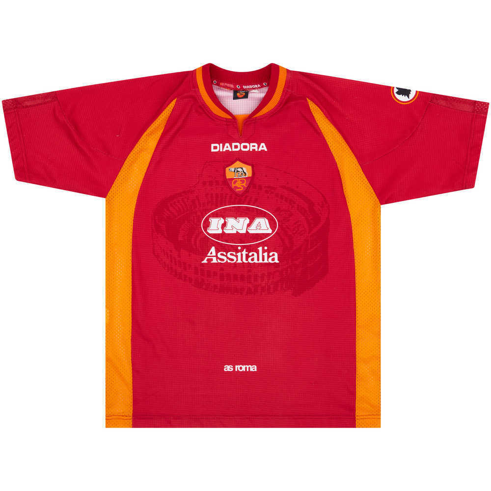 1997-98 Roma Home Shirt (Excellent) XL