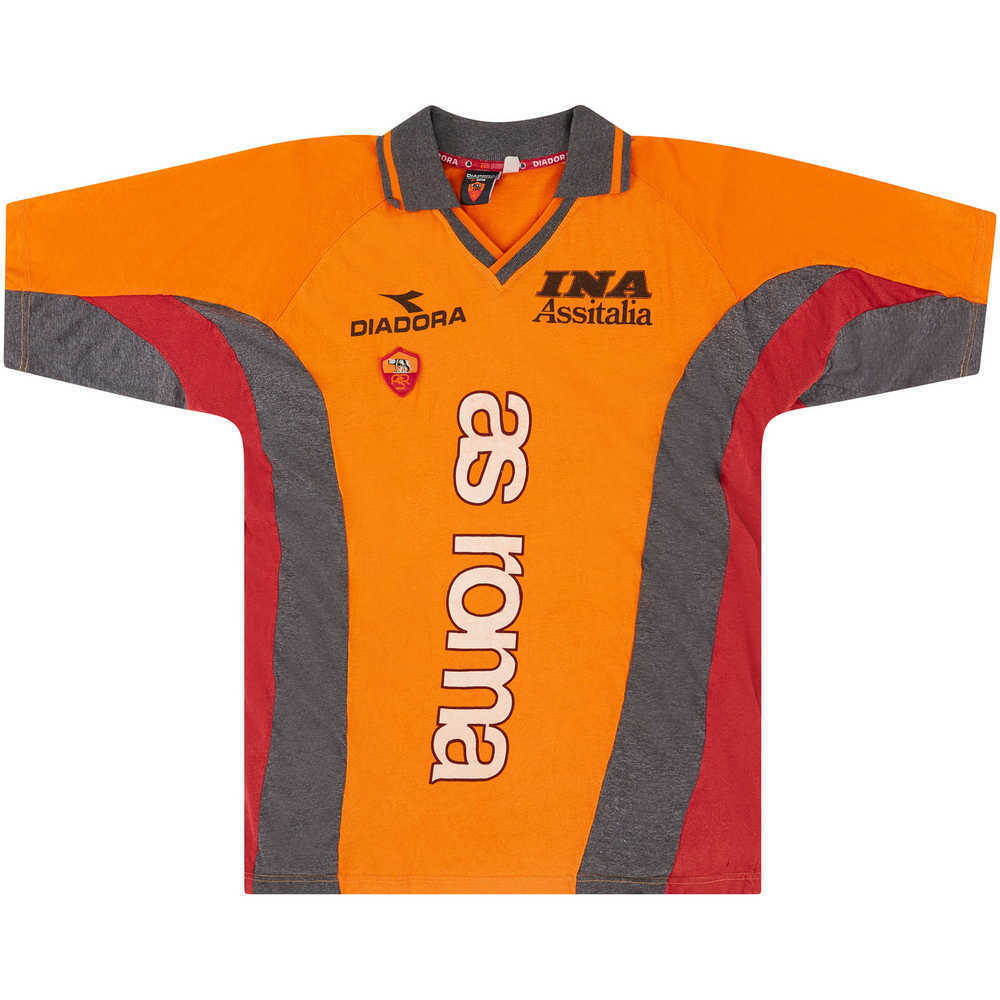 1999-00 Roma Diadora Training Shirt (Very Good) XL