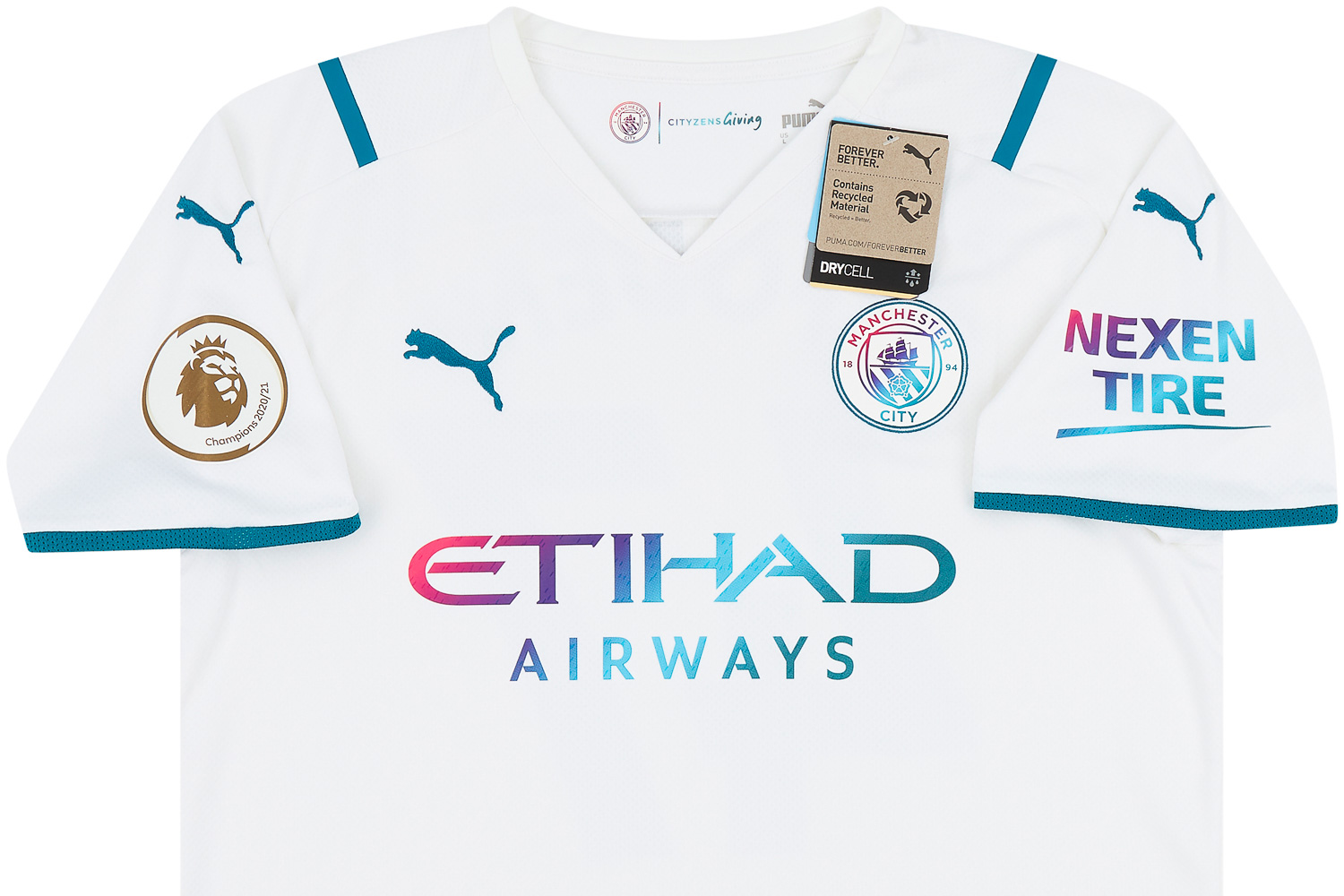 Manchester City Home Minikit 2022-23 with Foden 47 printing