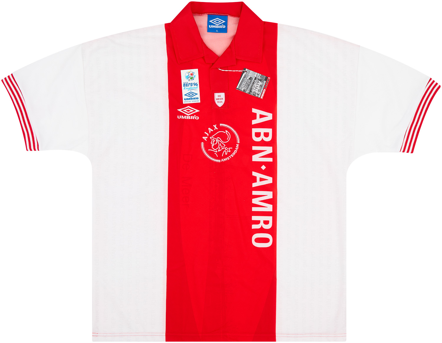 1995-96 Ajax Home De Meer Shirt ()