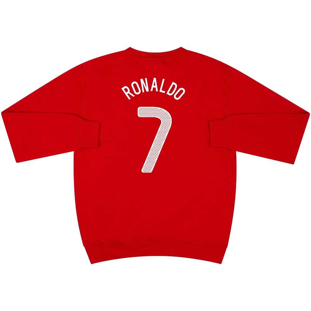 Cristiano Ronaldo #7 2010 Portugal Red Graphic Sweat Top