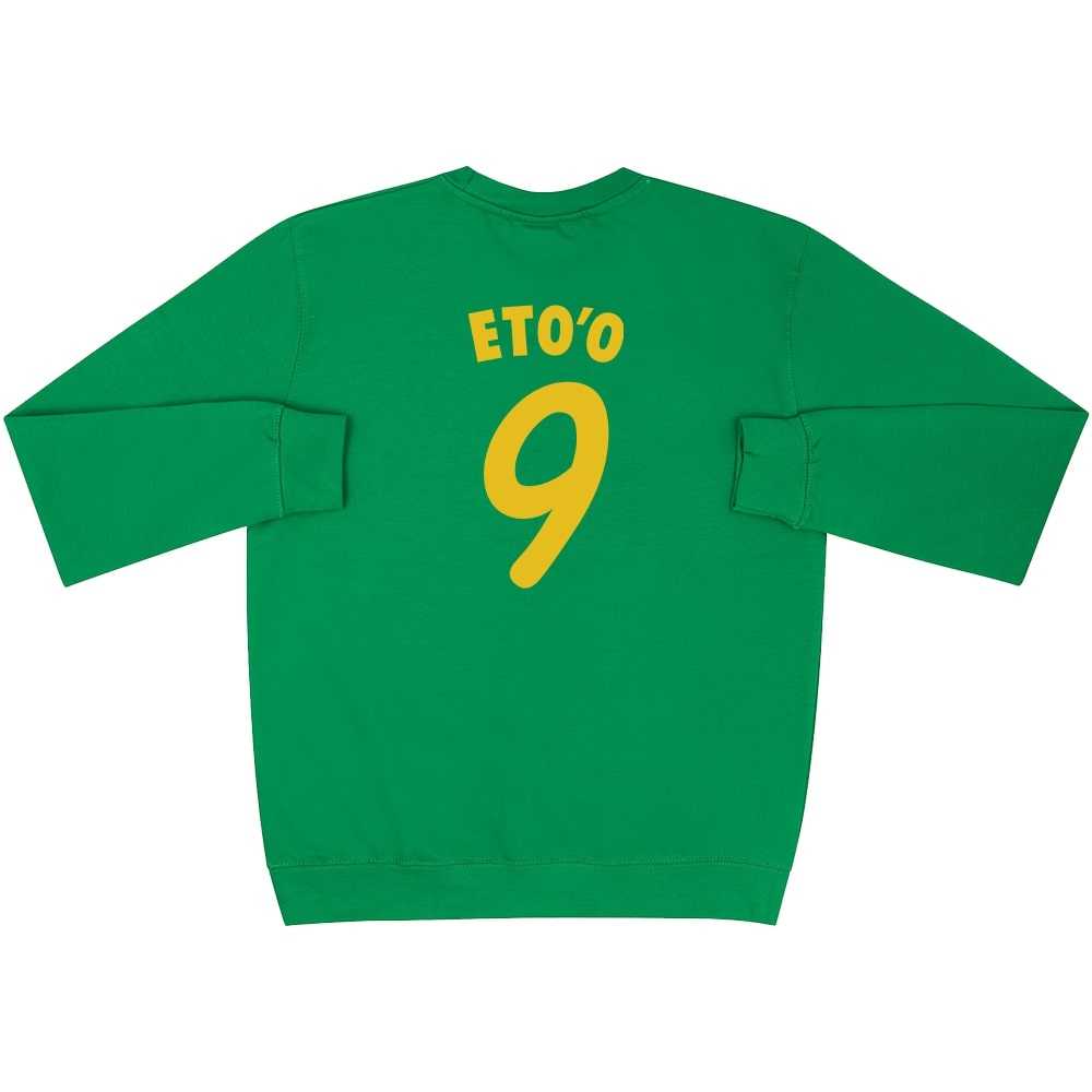 Samuel Eto'o #9 2002 Cameroon Green Graphic Sweat Top