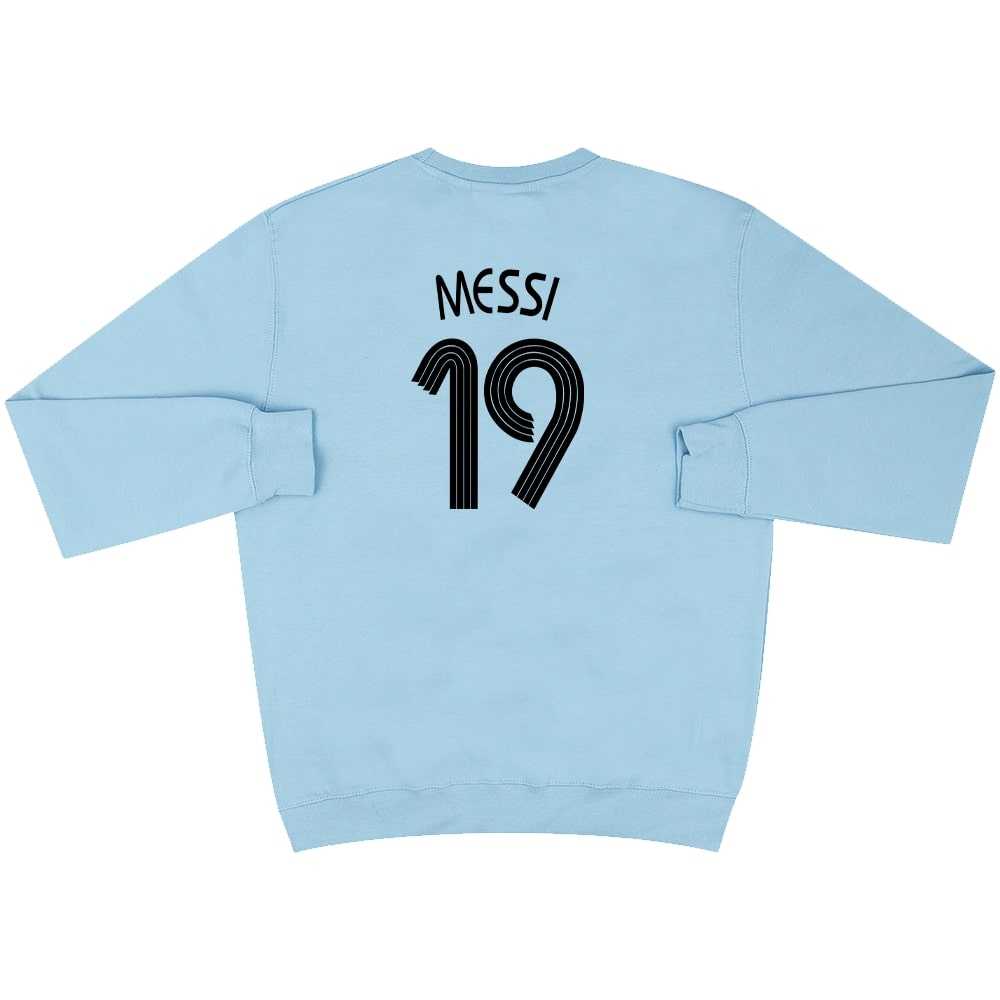 Lionel Messi #19 2006 Argentina Sky Blue Graphic Sweat Top