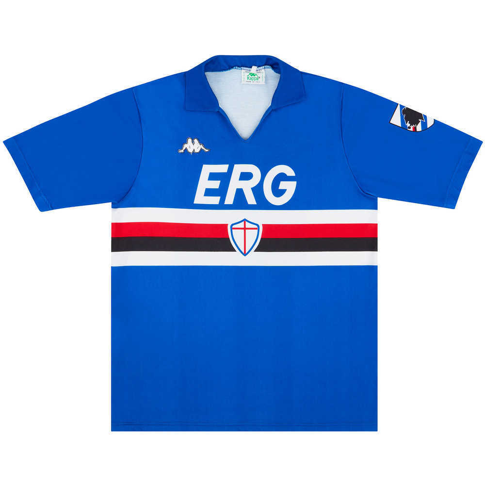 1989-90 Sampdoria Home Shirt (Very Good) S