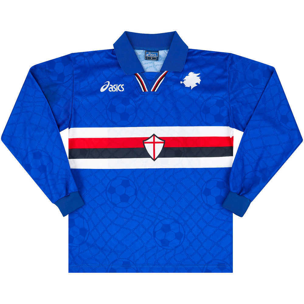 1996-97 Sampdoria Home L/S Shirt (Excellent) S