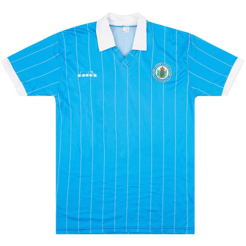 1990-92 San Marino Match Issue Home Shirt #8