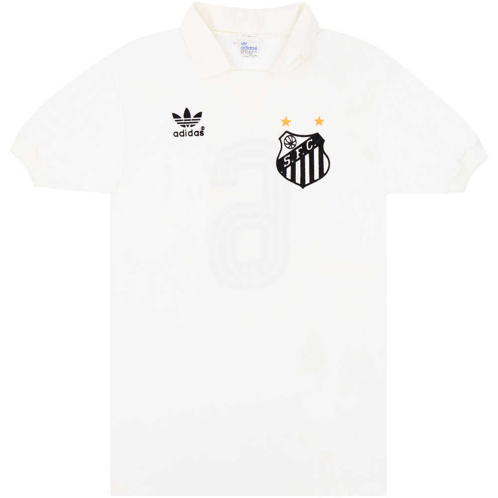 1985 Santos Match Worn Home Shirt #6 (v Dundee)