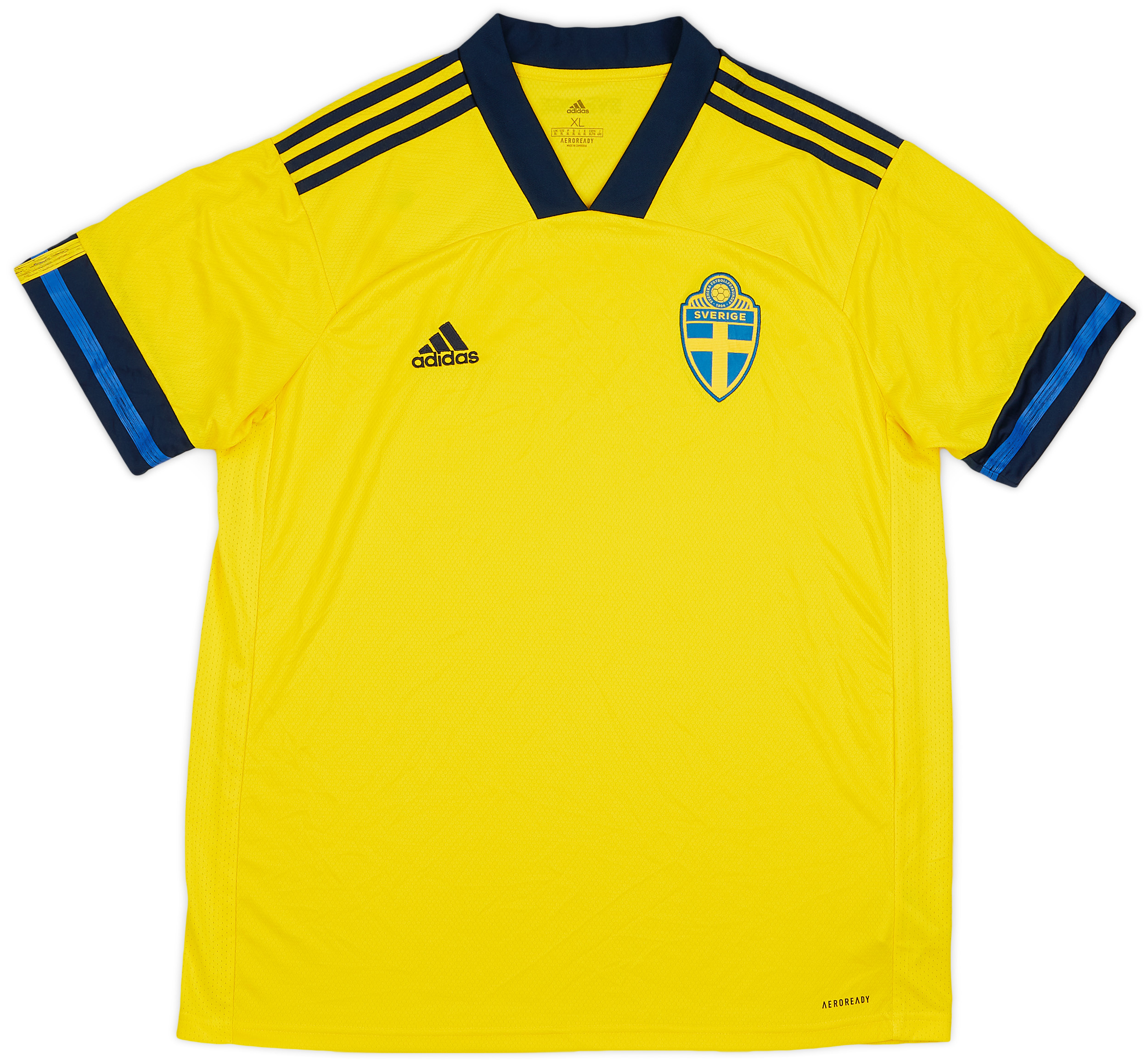 2020-21 Sweden Home Shirt - 9/10 - ()